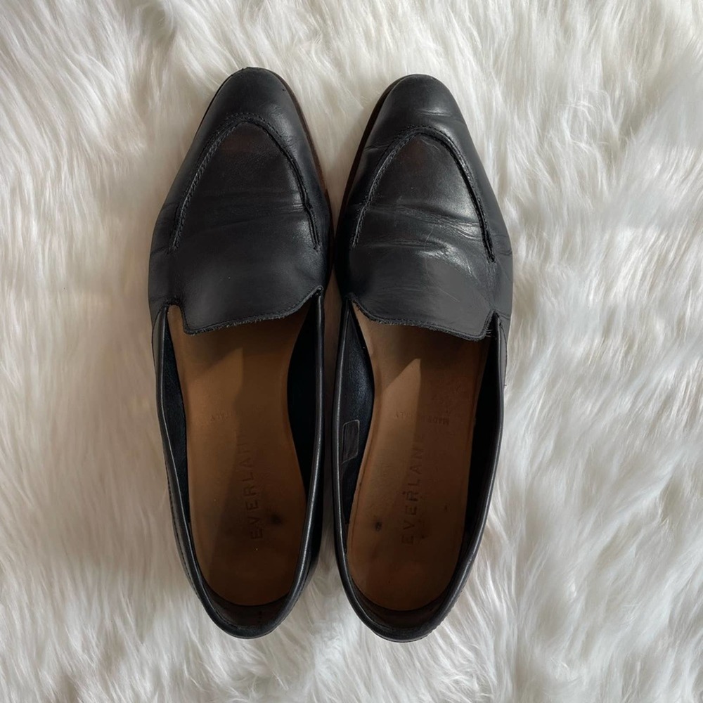 Everlane Black Leather Loafers